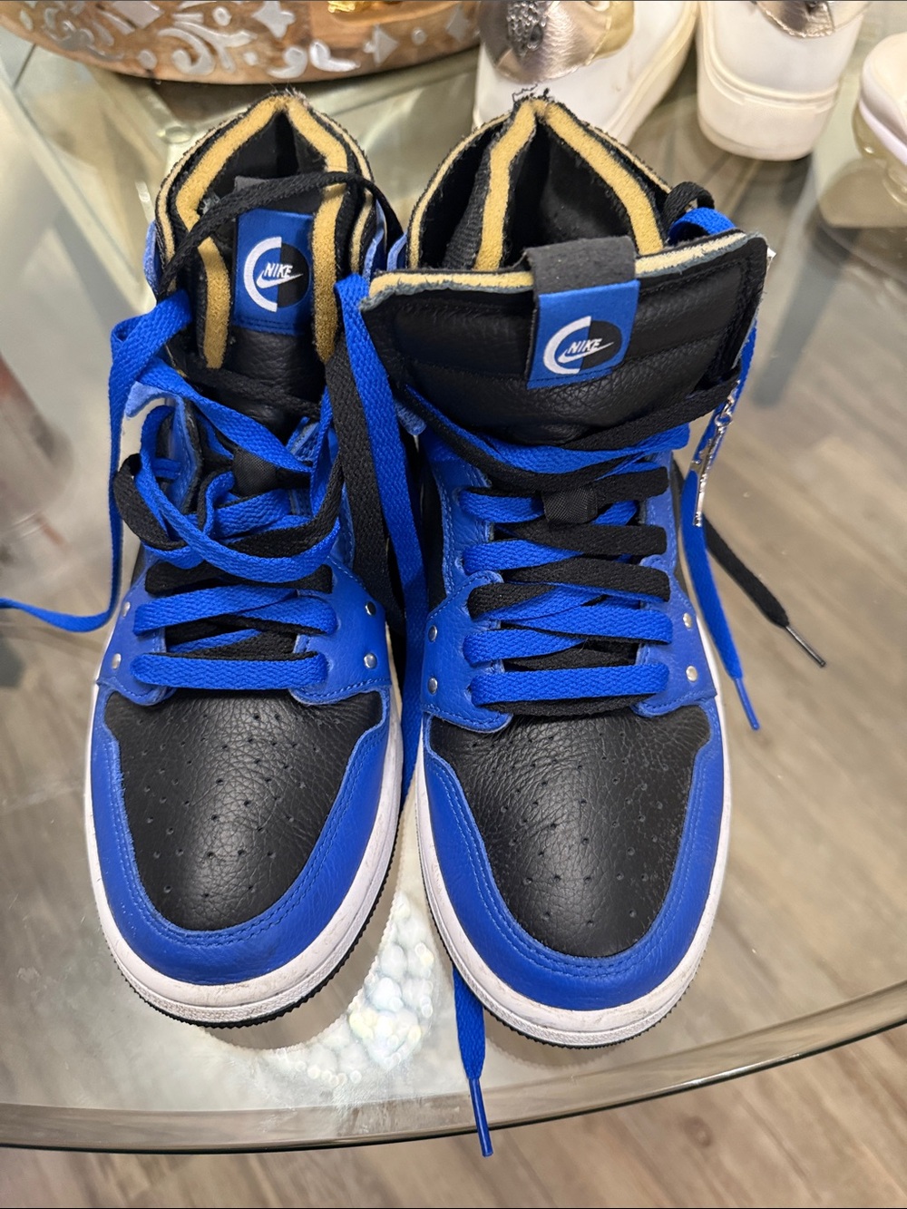 Nike Blue & Black High-Top Sneakers